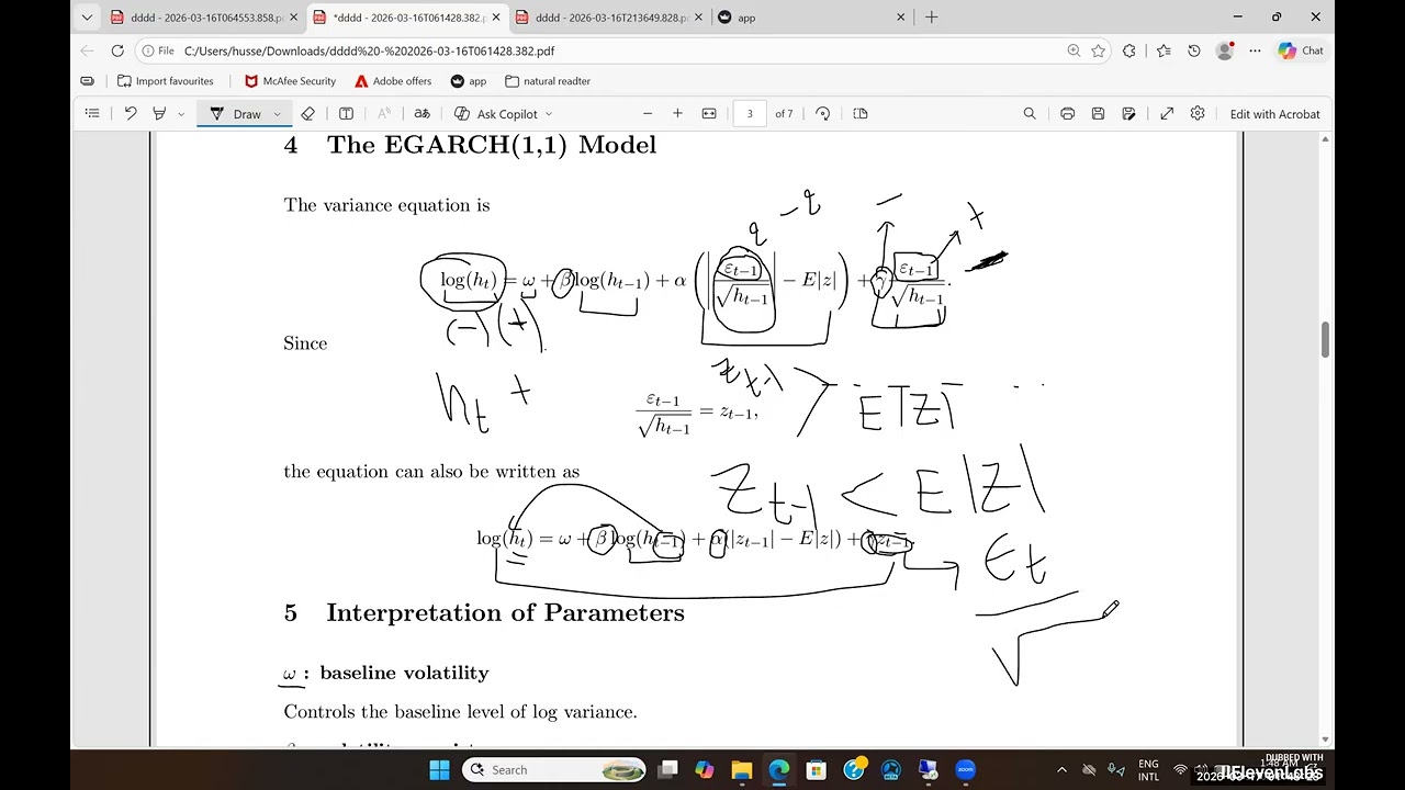 EGARCH Explained: Modeling Asymmetric Volatility in Financial Time Series