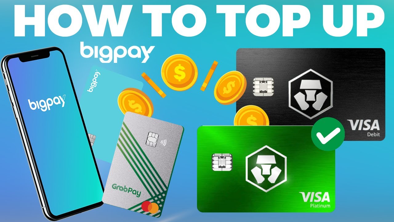 How to Top-Up your Crypto.com Visa Card with 0% fees UOB Absolute cashback card Grabpay card Bigpay