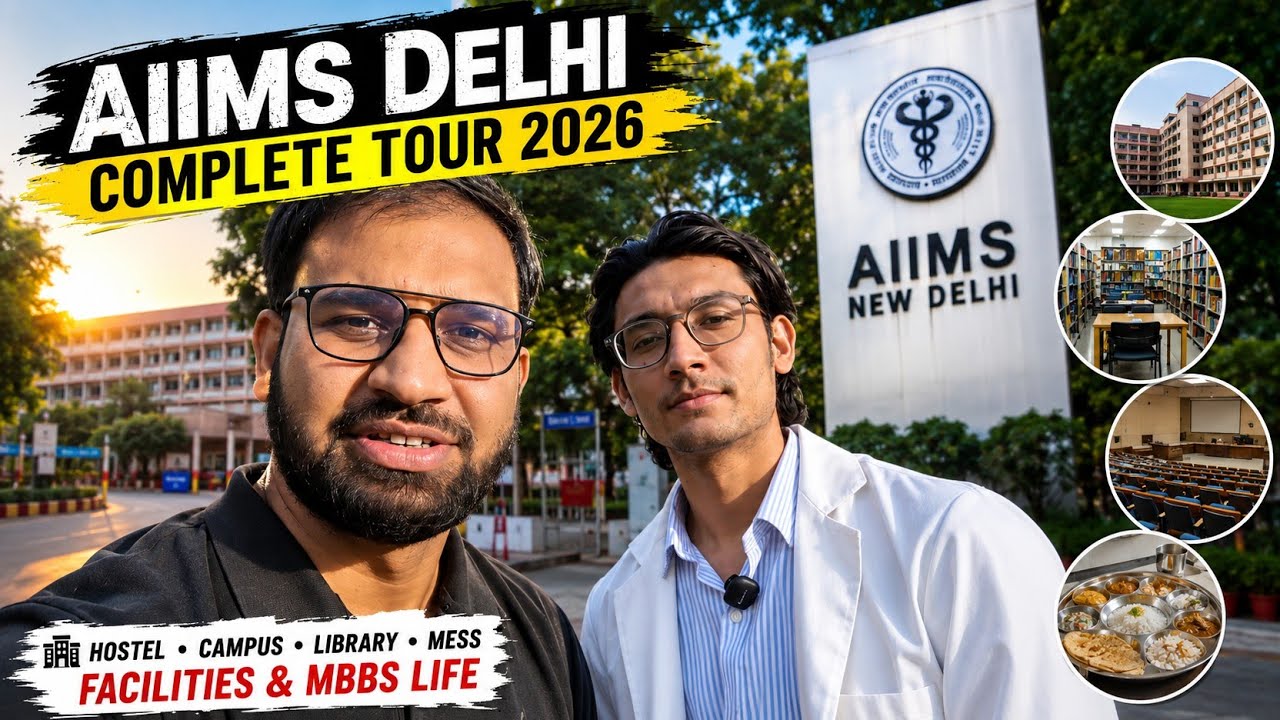 🏥 AIIMS Delhi Complete Tour 2026 | Hostel, Campus, Library, Mess, Facilities & MBBS Lifestyle