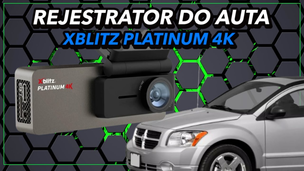 Wideorejestrator z nagrywaniem do przodu i do tyłu z aplikacją i Wi-Fi -  Xblitz Platinum 4K