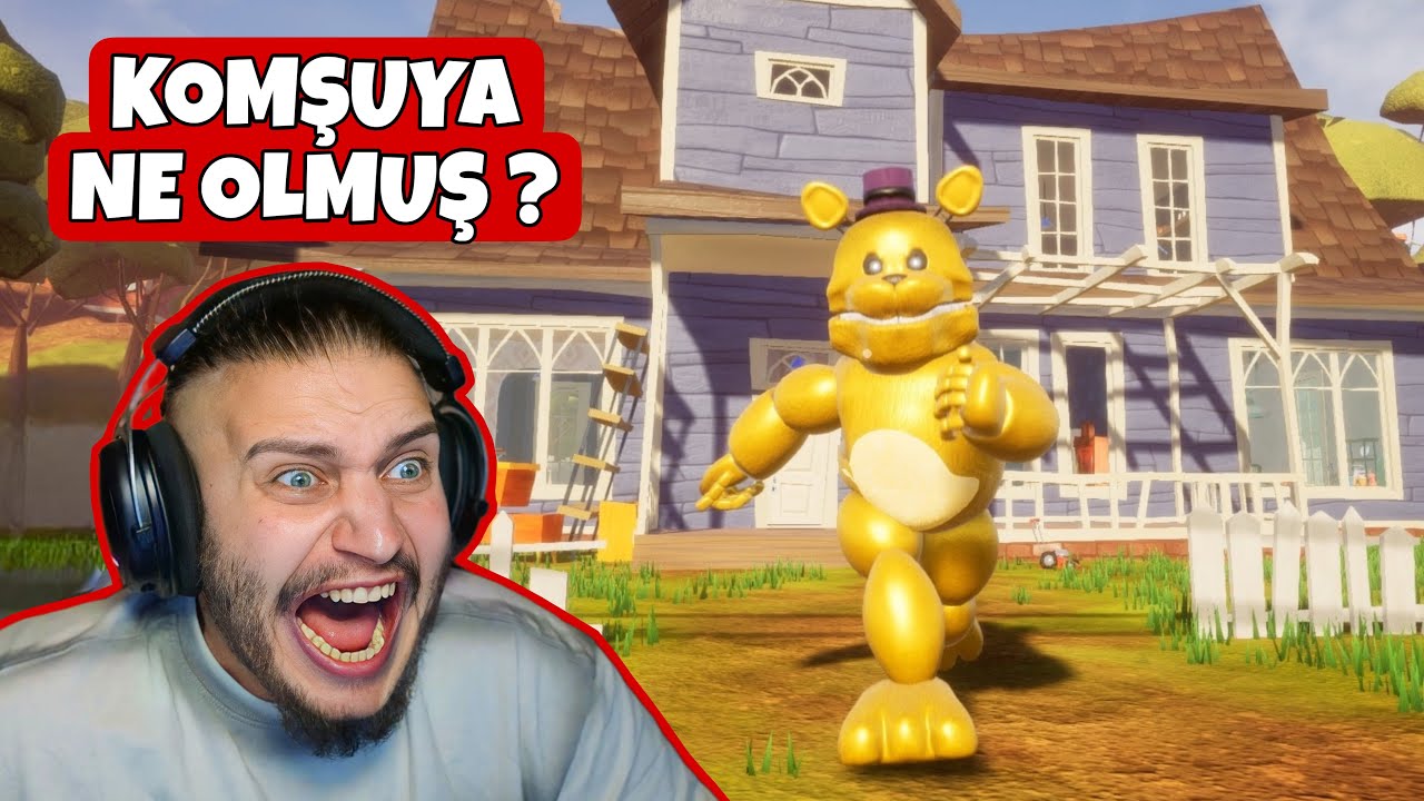 ÜZERİME GELİYEHHH ! HELLO NEIGHBOR FREDBEAR MOD