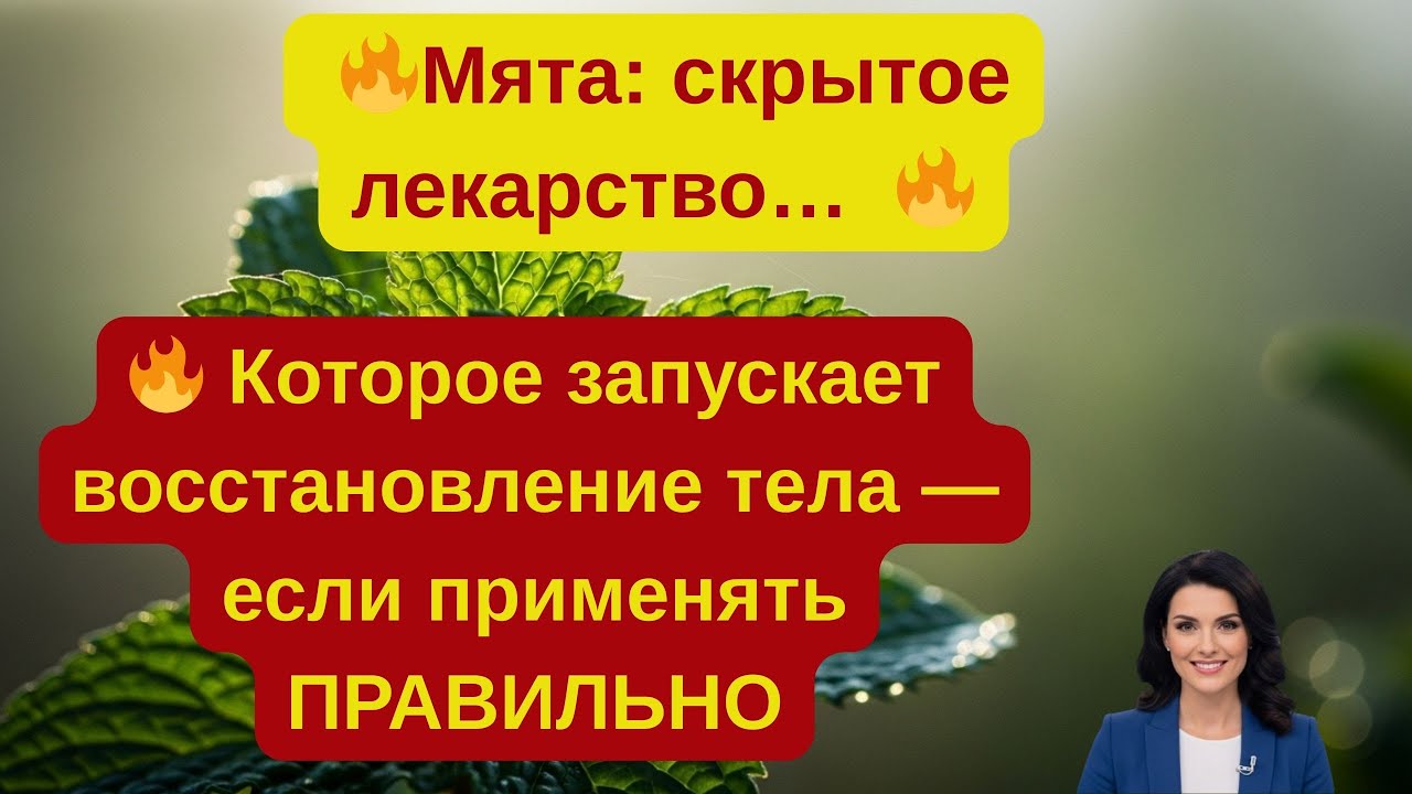 🔥«Мята скрытое лекарство, которое запускает восстановление тела — если применять ПРАВИЛЬНО»