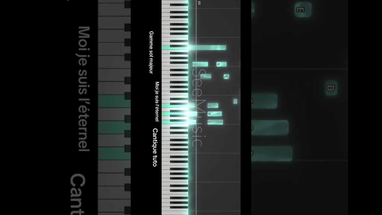 Moi je suis l’éternel cantique tuto piano 