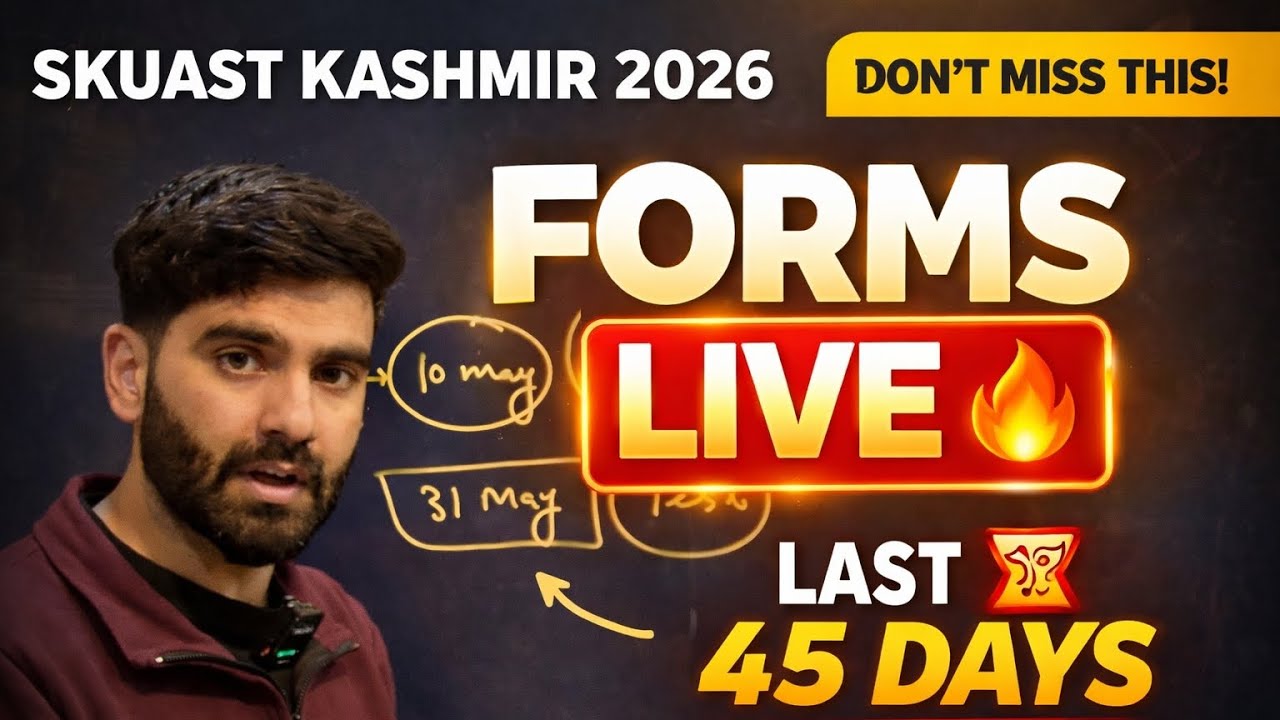  SKUAST Kashmir Registration Forms Out ! Most Important Things To do #skuast 