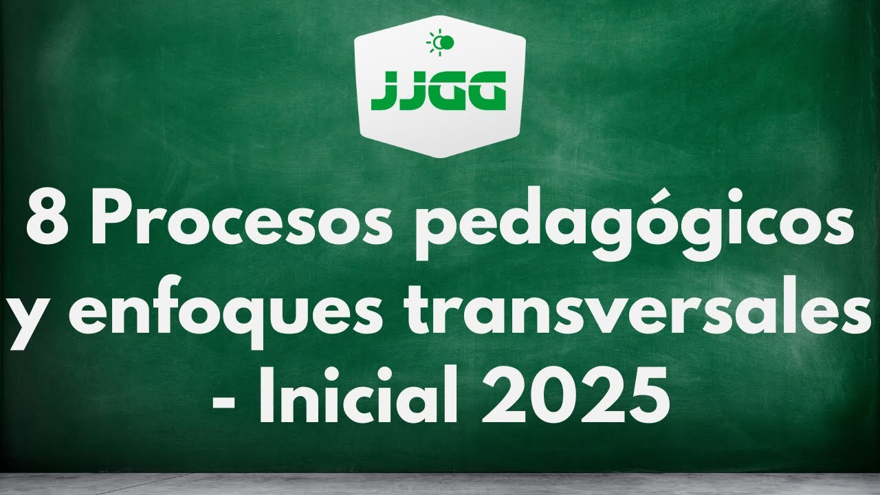 8 Procesos pedagógicos y enfoques transversales - Inicial 2025