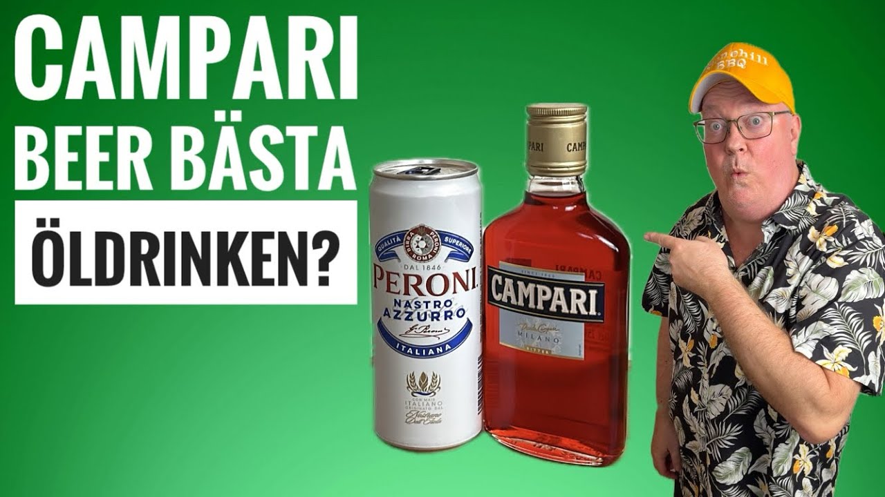 Jag blandar till en Campari Beer. Är detta vårens och sommarens bästa öldrink?