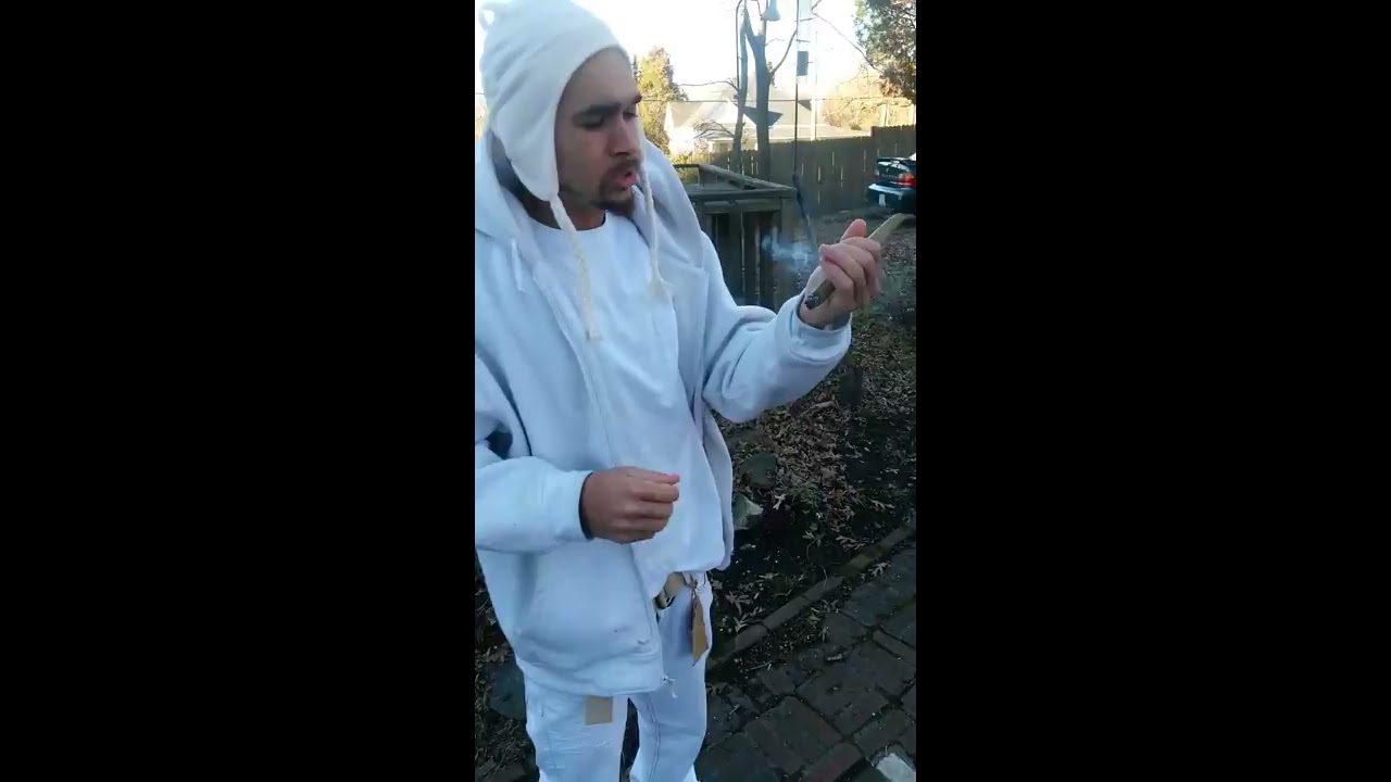 Smoking a Half ounce blunt