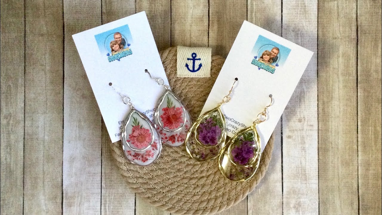 #36 - How To Make Jewelry With UV Resin Dried Flowers And Bezels - @LETSRESIN 