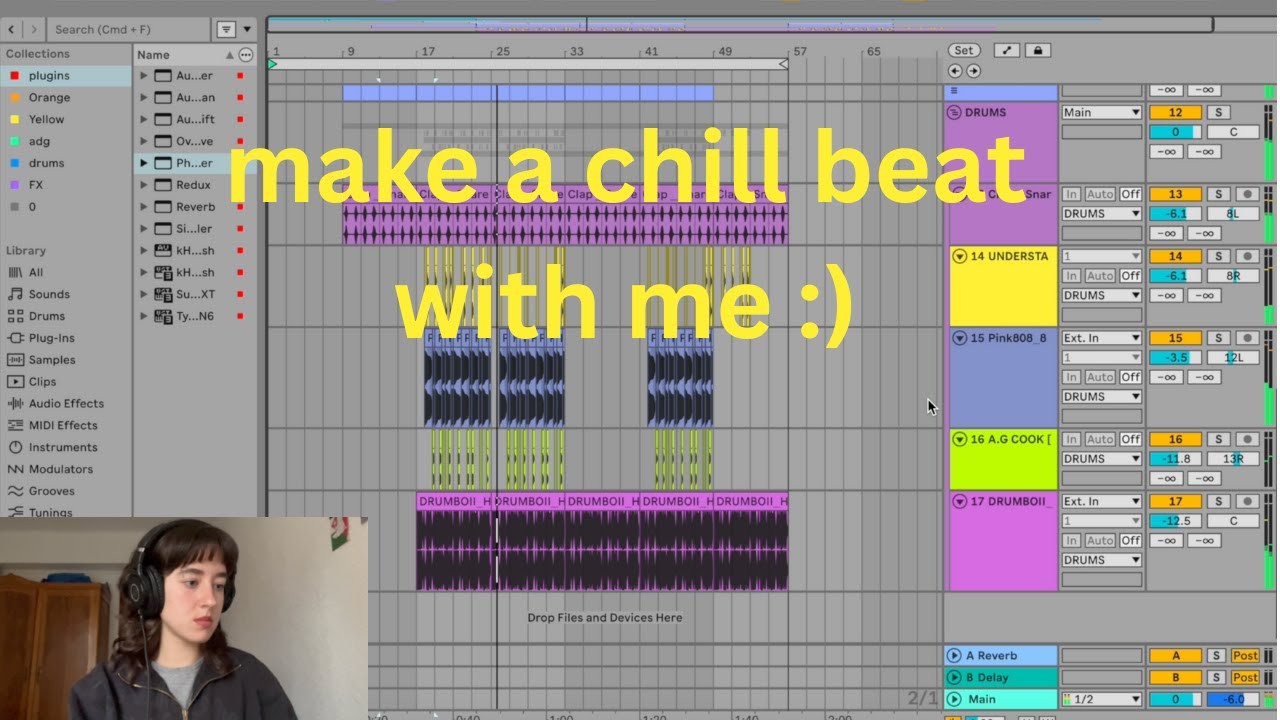 my first video - making a chill beat