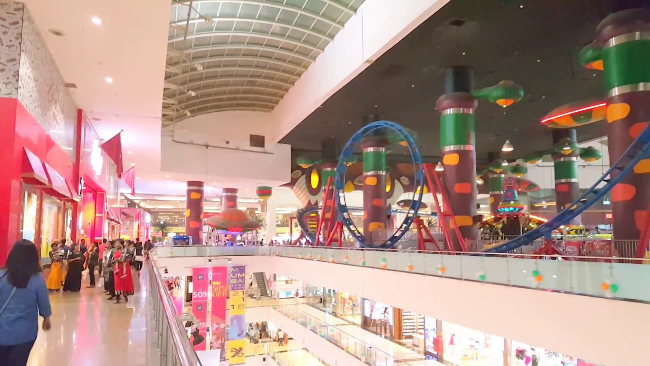 Mumbai Infinity Mall 2 at malad west | Showing the interior and Fun rides