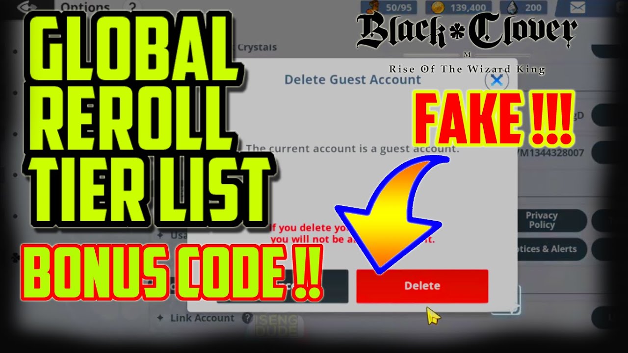[GLOBAL + Code] Best Reroll and Tier List Guide - Black Clover M