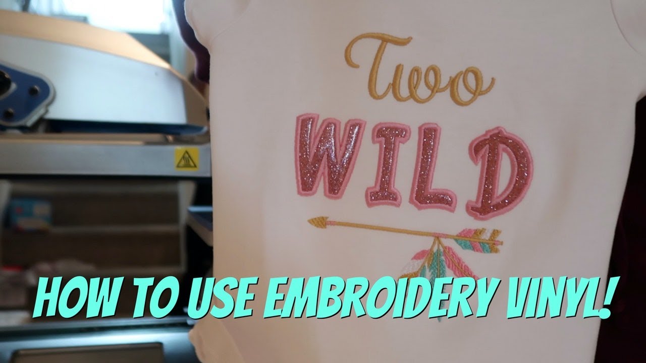 How to Use Embroidery Canvas Vinyl on Shirts! Etsy Embroidery Business!
