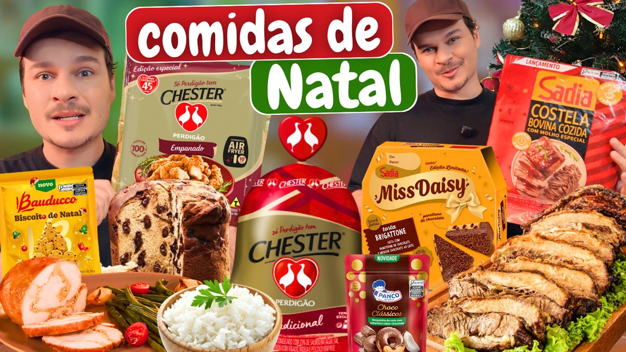 PROVANDO COMIDAS DE CEIA DE NATAL - Vale a pena?
