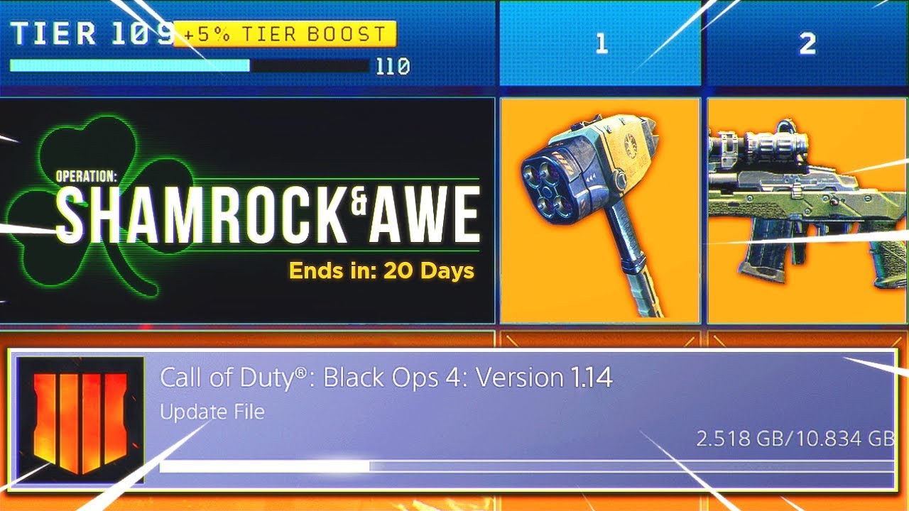 New Black Ops 4 UPDATE.. New DLC Weapons, Camos and Event! (BO4 Update 1.14)