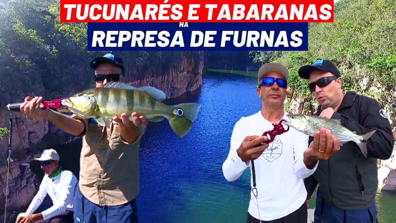 PESCANDO TUCUNARÉS E TABARANAS NA REPRESA DE FURNAS