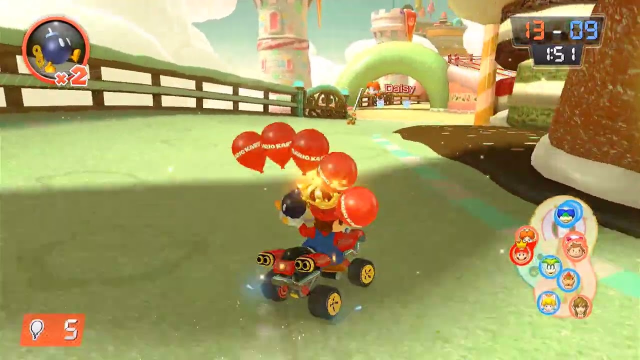 Mario Kart 8 Deluxe Battle Mode - Bob-omb Blast (Mario)