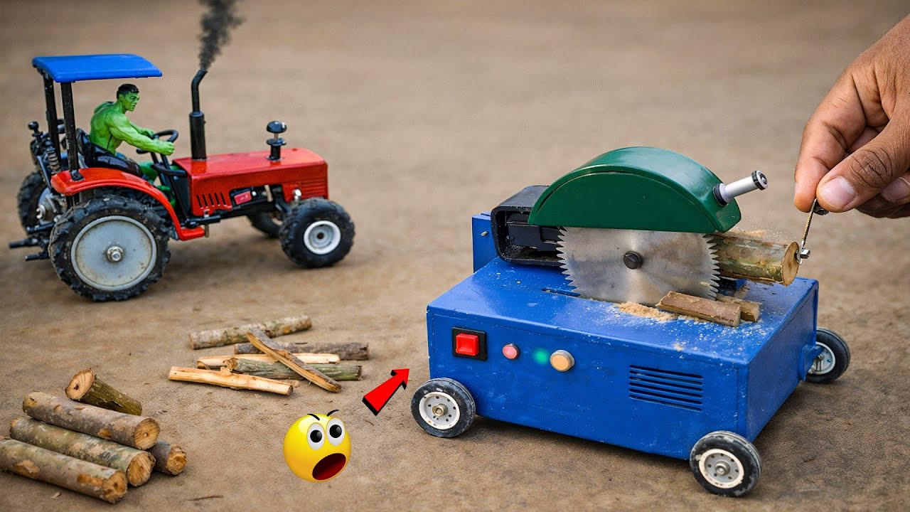 Diy Mini Wood Chopping Machine | DIY Engineering Science Project | @KeepVilla @MiniGaon00 