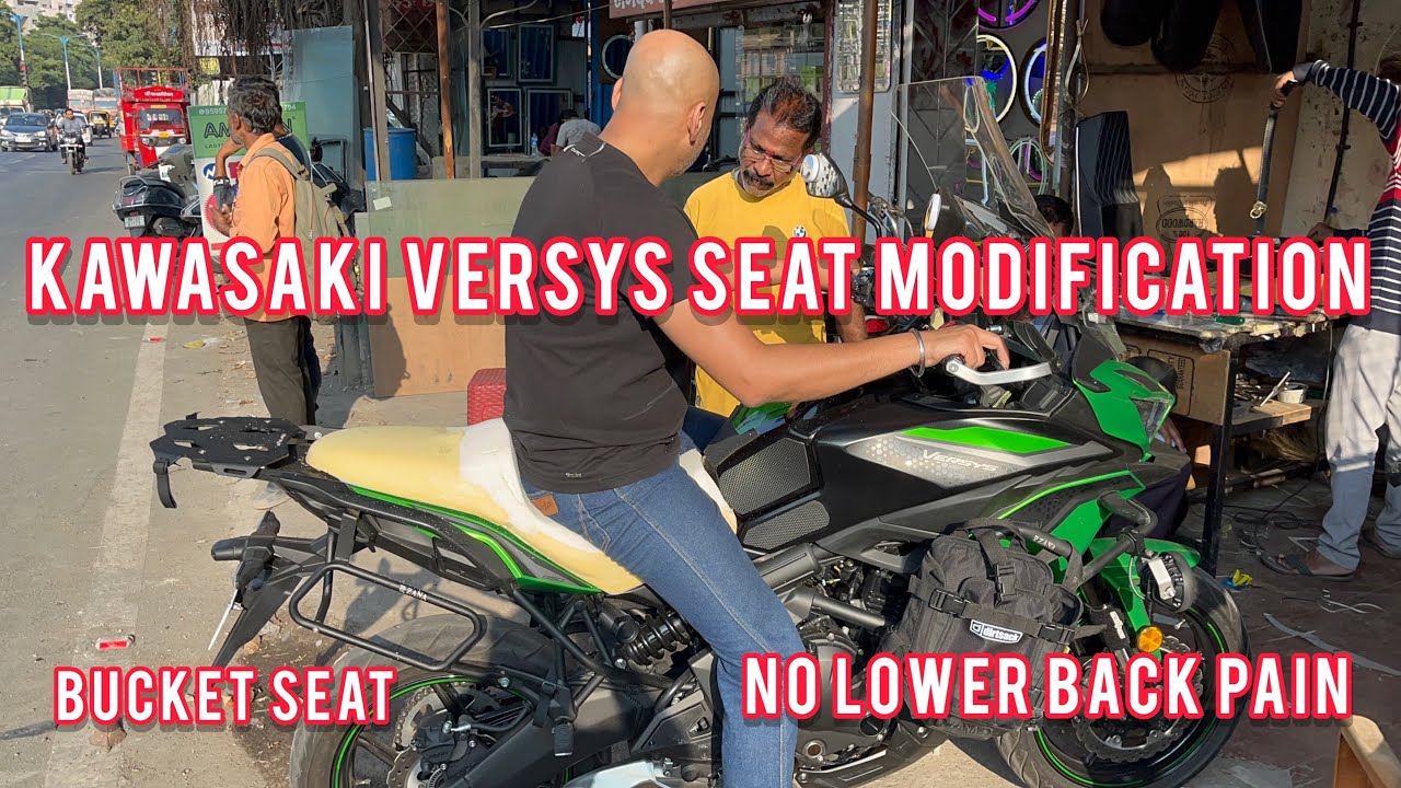 Kawasaki versys 650 seat modification #kawasakiversys650 #kawasakiversys @PAWAR SEAT COVERS