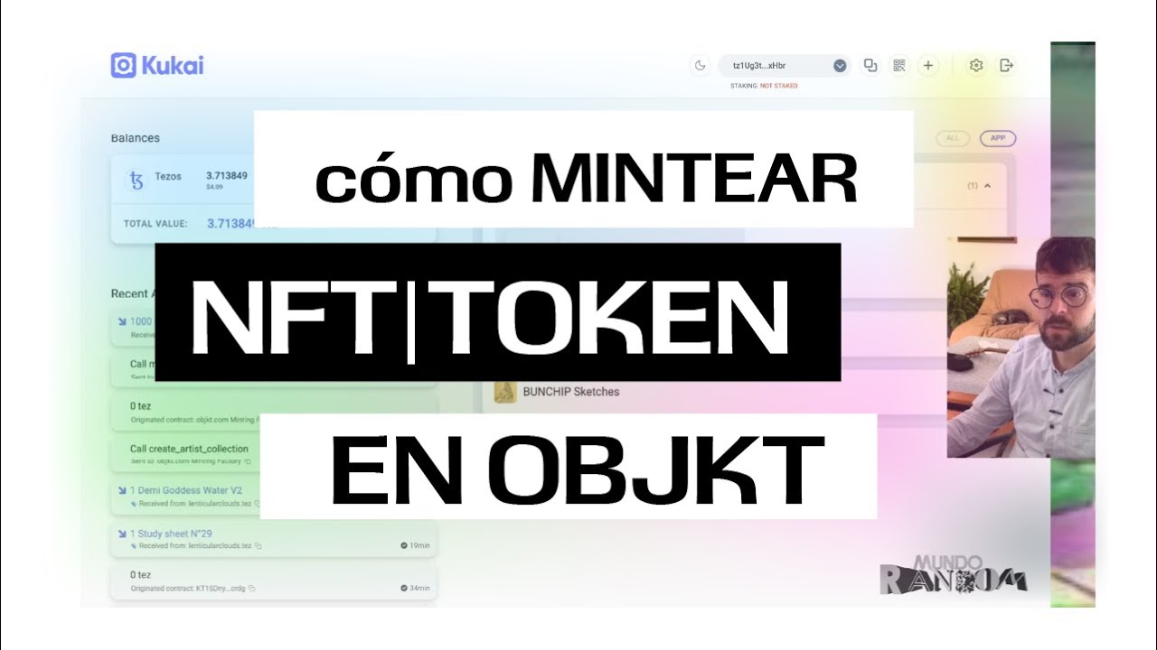 MINTEAR tokens en OBJKT | Tutorial para crear tus NFTS de Tezos