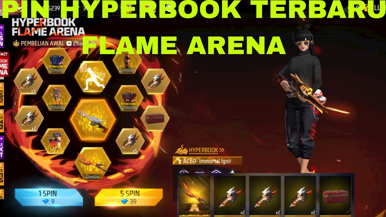 SPIN HYPERBOOK FLAME ARENA TERBARU ABIS BERAPA DM KIRA KIRA GUYS🙏🙏🙏🥰🥰🥰