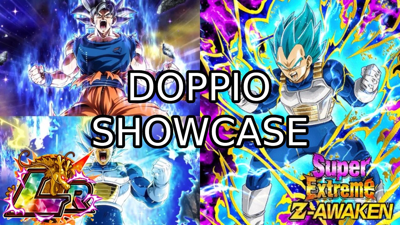 Doppio Showcase Goku ui tag Vegeta ssj blue evo Lr con Vegeta blu super eza - Nabbo vs Dokkan Battle