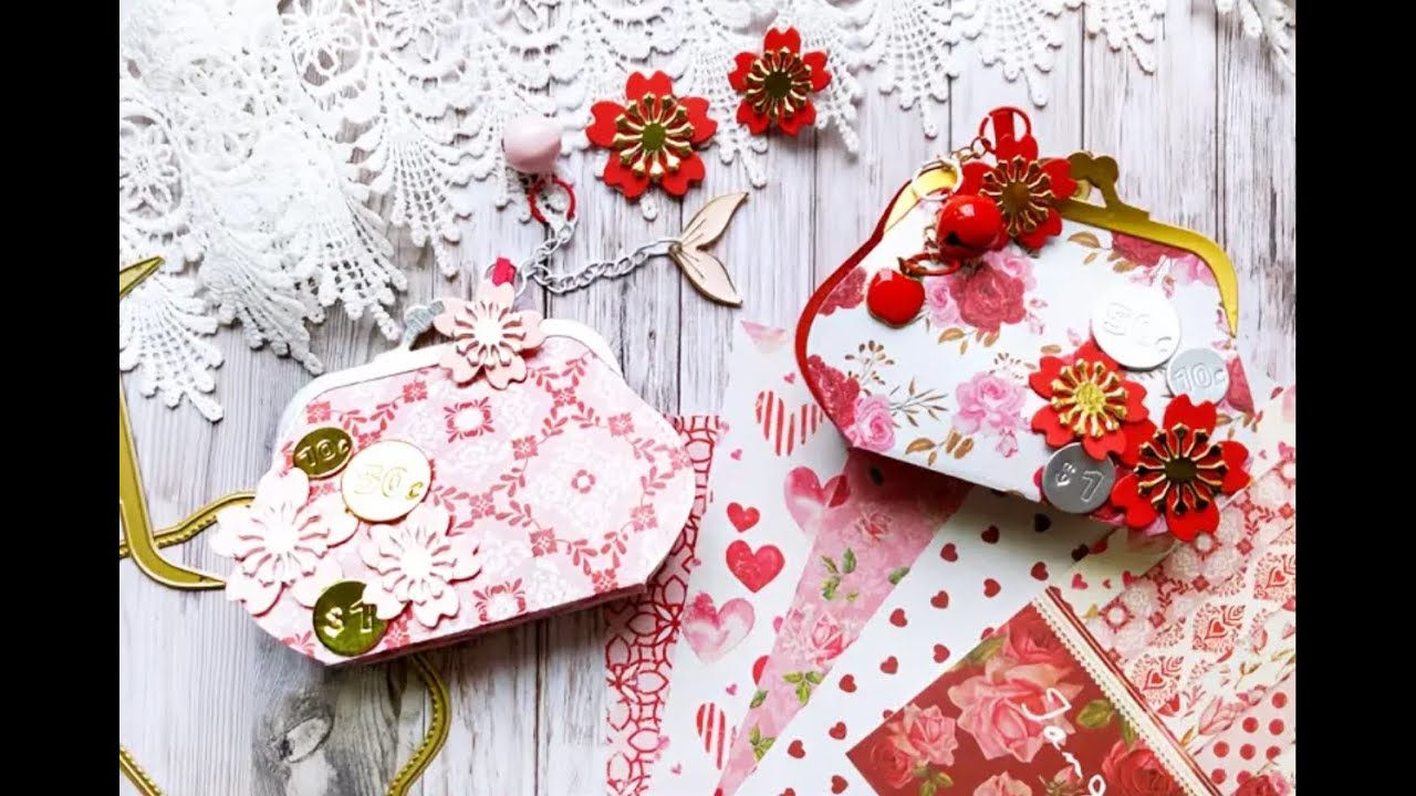 Coin Purse Tutorial | Gift bag idea - #Alinacutle® #AlinaCraft #papercraft #amazon #giftbox