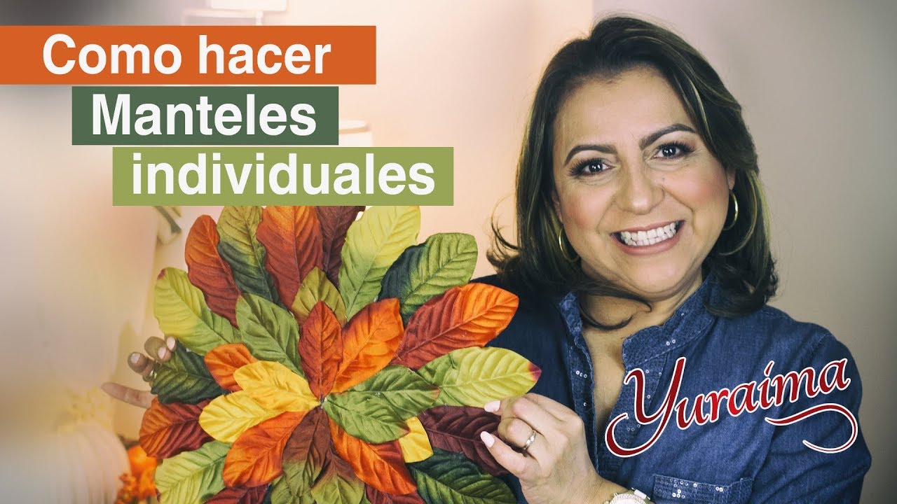 Como hacer manteles individuales con hojas para tu mesa - DIY manualidades