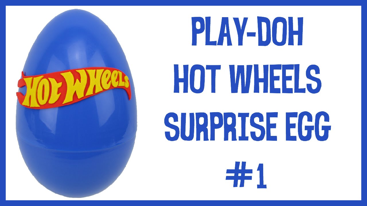 Giant Play-Doh HOT WHEELS surprise egg