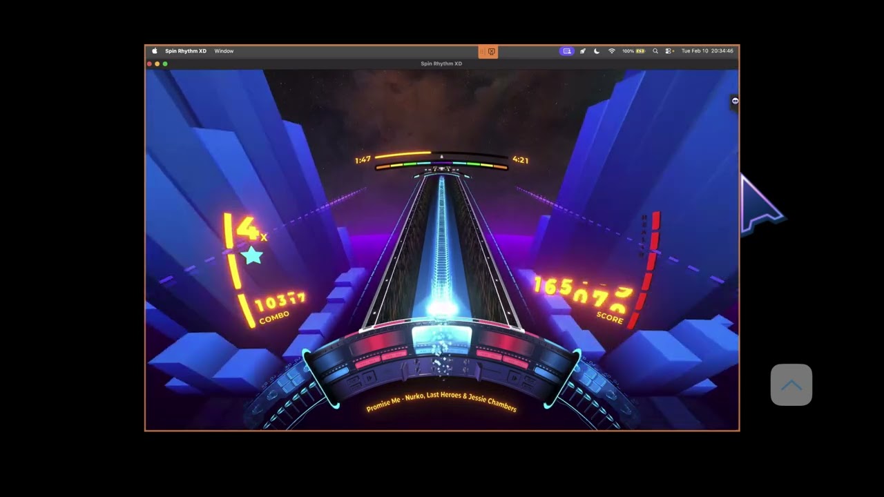 Spin Rhythm XD Ep. 1756: Nurko & Last Heroes - Promise Me (feat. Jessie Chambers). 395K score.