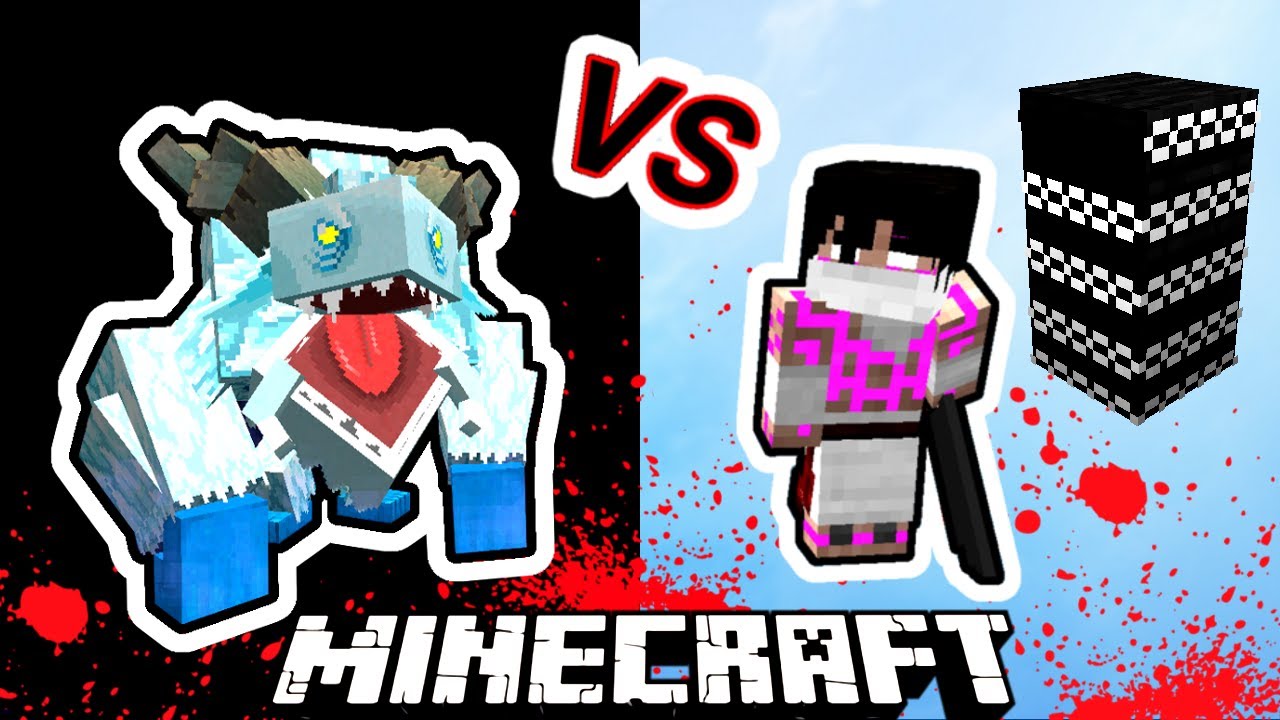 SCP-076 Vs. Frostmaw in Minecraft