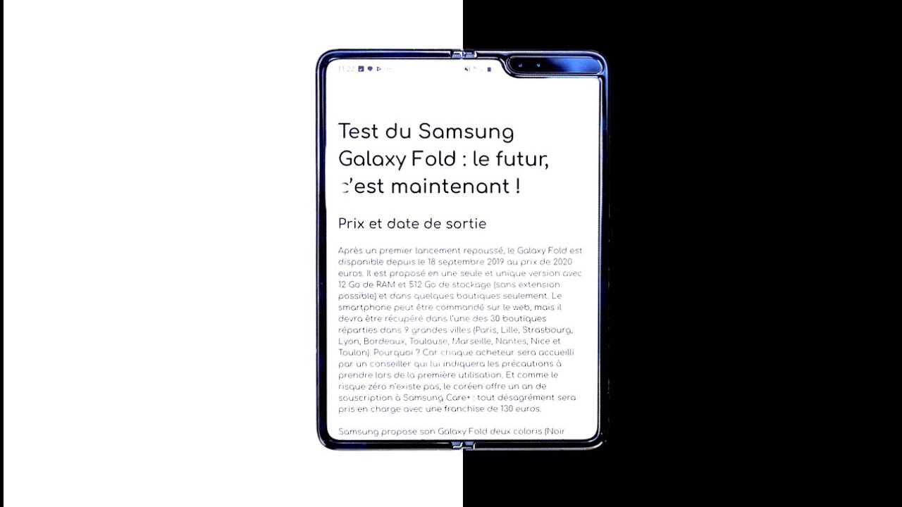 TEST Samsung GALAXY FOLD : un SMARTPHONE PLIABLE, &agrave; quoi &ccedil;a sert ?