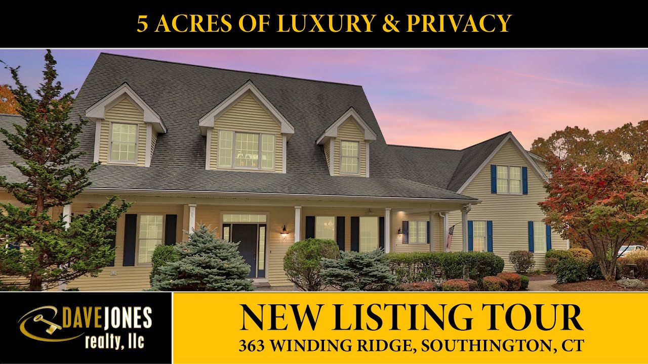 Tour a Southington Dream Home | 5+ Acres of Privacy at 363 Winding Ridge | Dave Jones Realty