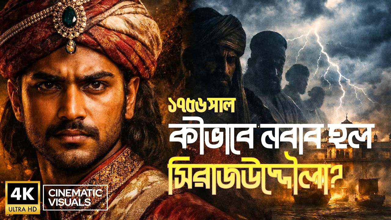সিরাজউদ্দৌলার সিংহাসনের পেছনের সত্য | কীভাবে সিরাজ বাংলার নবাব হল? | Cinematic Visuals #history
