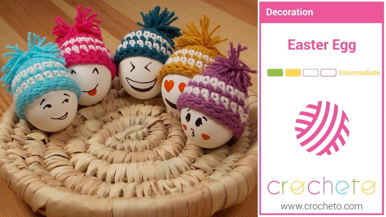 Learn how to Crochet: Easter Eggs Crochet hat
