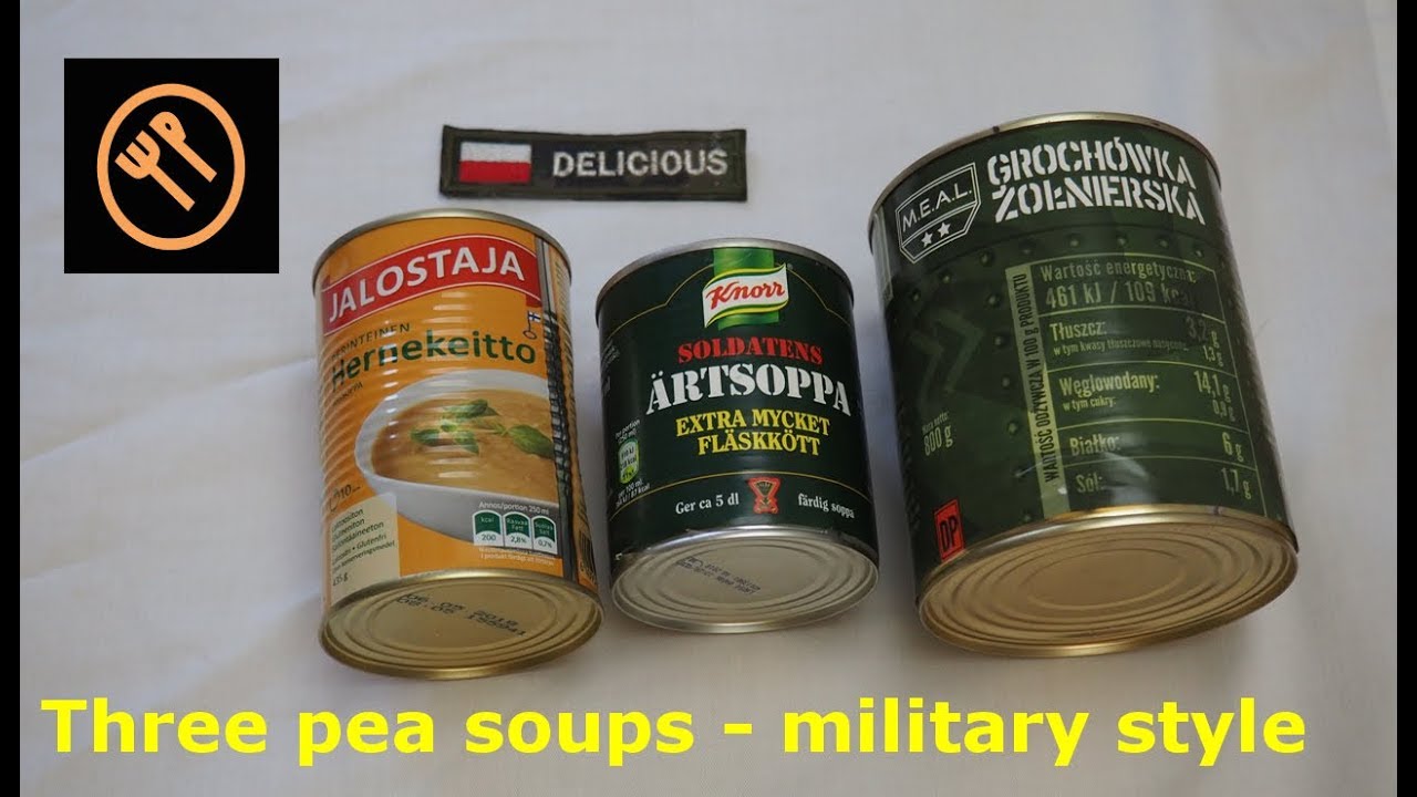 Pea soups military style