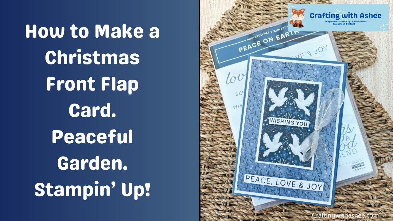How to Make a Christmas Front Flap Card - Peace on Earth - Stampin' Up!