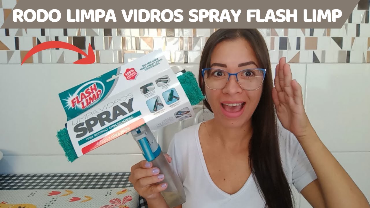 RODO LIMPA VIDRO SPRAY DA FLASH LIMP | Dia a dia com Érica Rocha