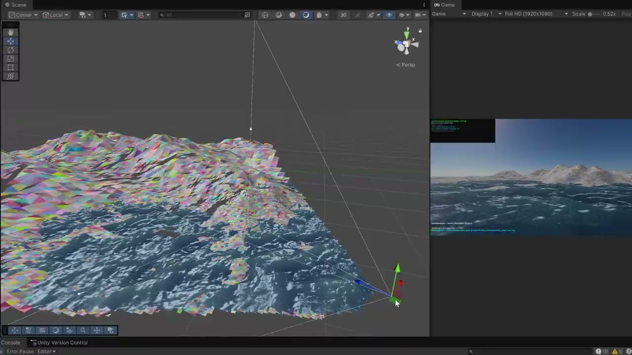 NADEWater Close up -Dynamic mesh virtual Geometry (None static mesh)