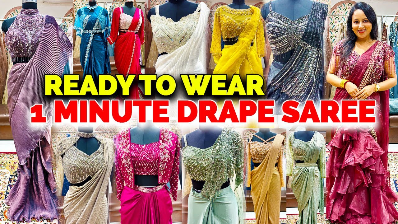 Ready To Wear Saree in Barabazar Kolkata | 1 Minute Drape Saree | Wedding Guest Dress | Indo Western
