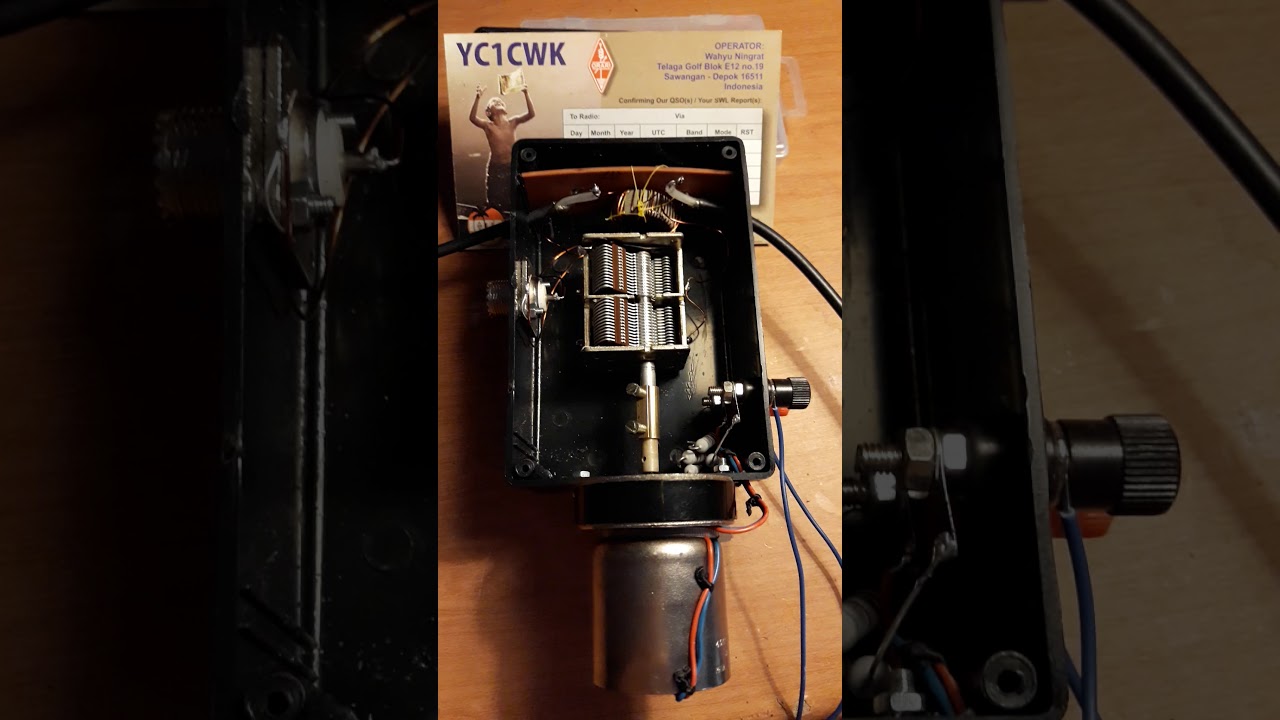 Matching box- Tuning Capacitor  for magnetic loop 80mband