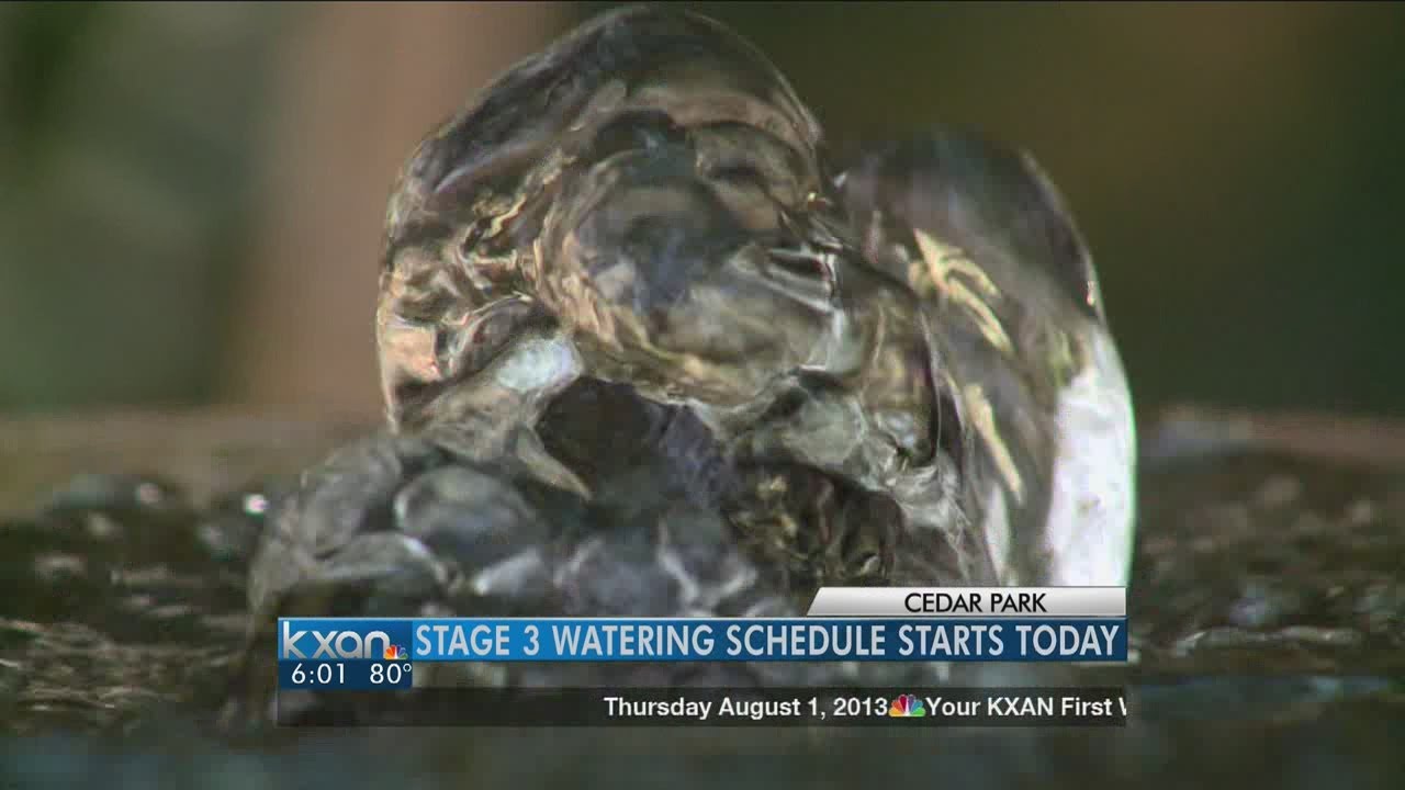 Stage 3 water restrictions starts Thursday in Cedar Park