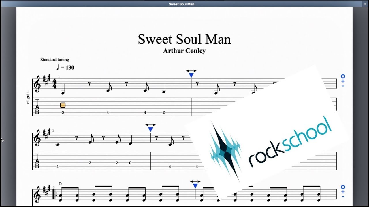 Sweet Soul Music rockschool Grade 2 Guitar