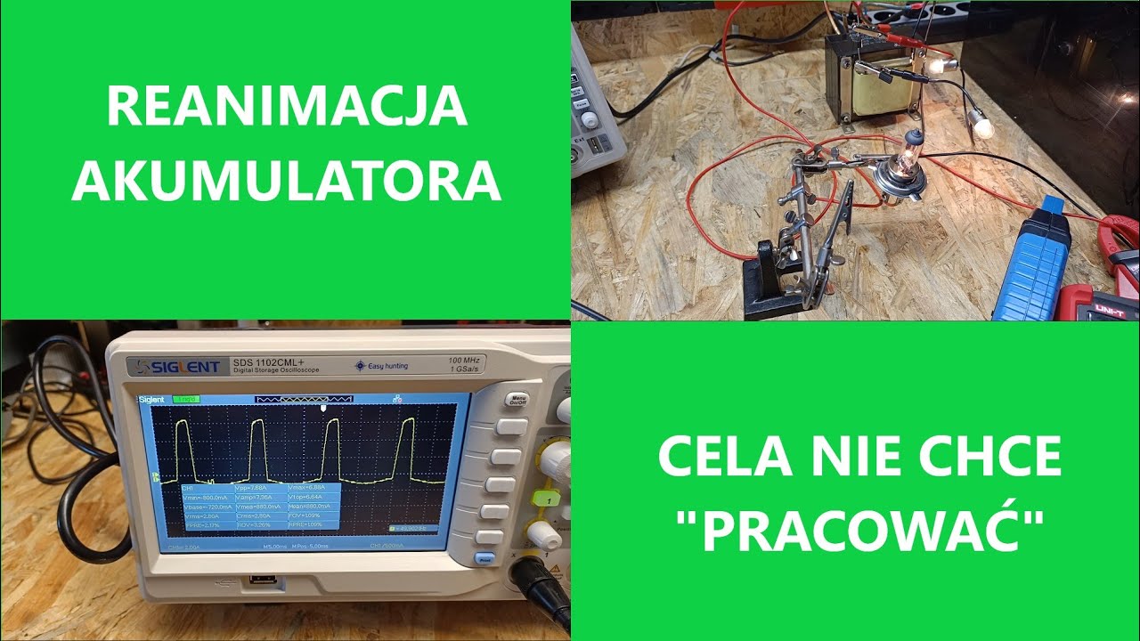 Reanimacja celi w akumulatorze - brak pojemności oraz szybki spadek napięcia