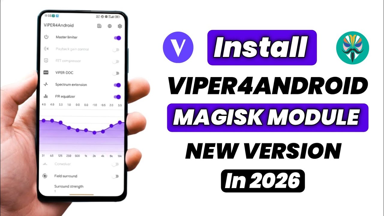 Install VIPER4ANDROID on Any Phone In 2026 | Magisk Root