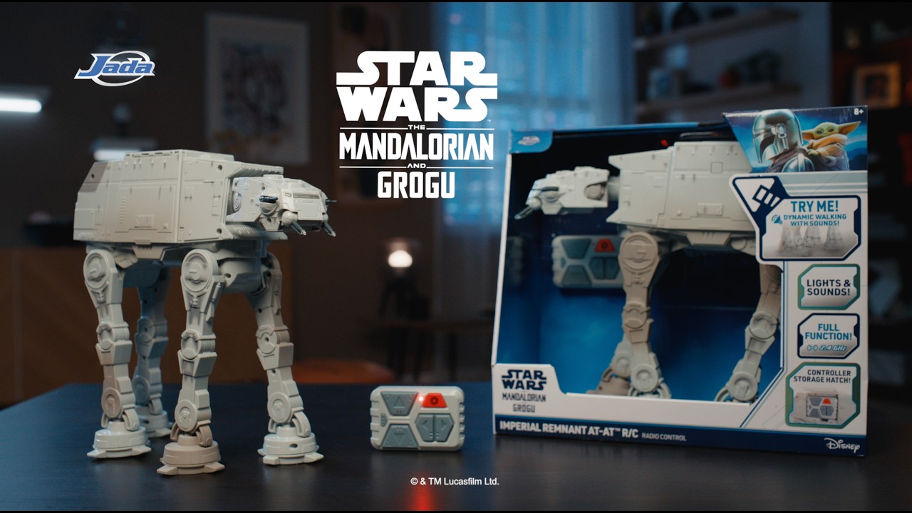 STAR WARS&trade; Мандалорец и остатки Империи Грогу AT-AT от Jada Toys