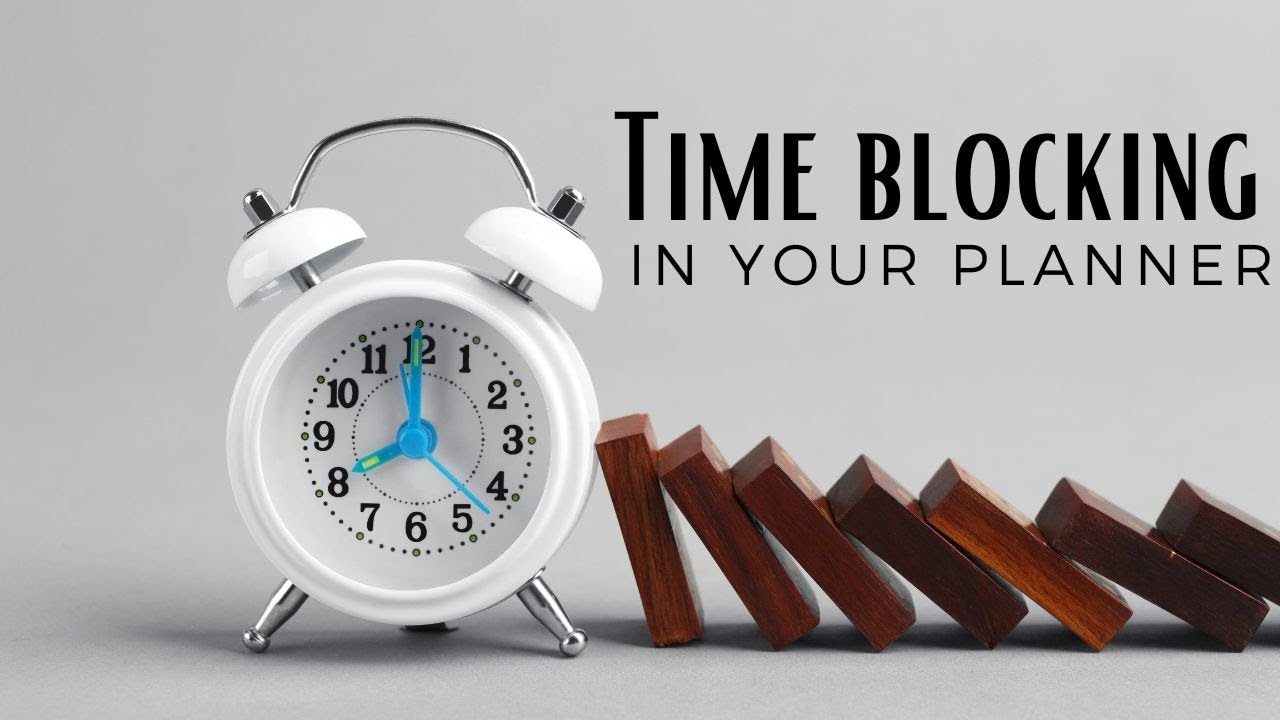 Time blocking in your Planner
