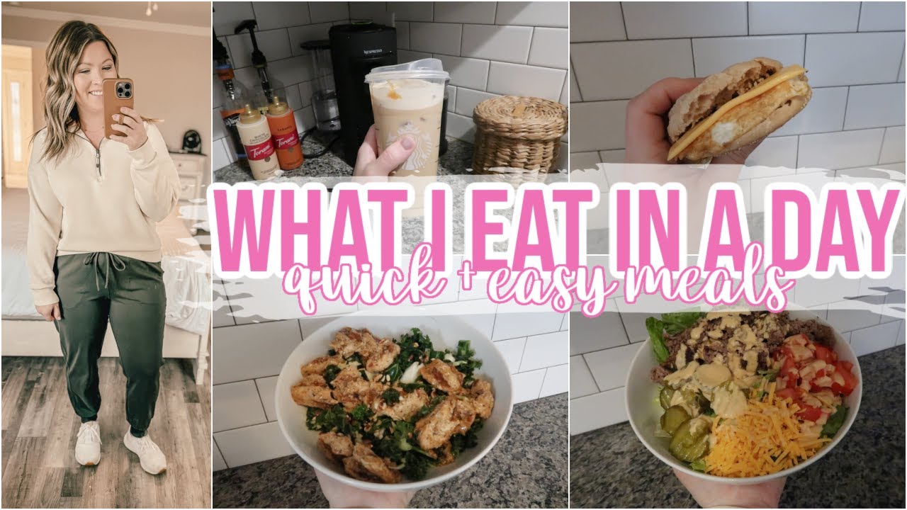 WHAT I EAT IN A DAY FOR WEIGHT LOSS | QUICK & EASY MEALS | WEIGHT WATCHERS IDEAS