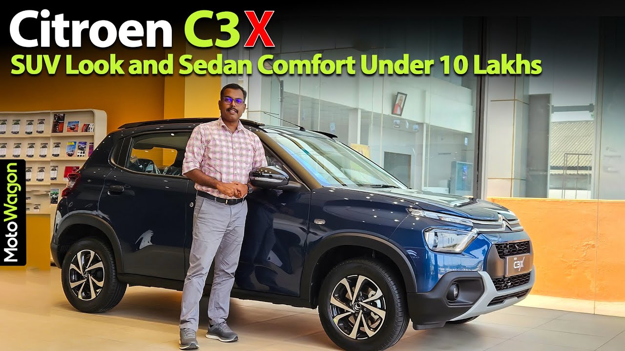 Hatchback with SUV Looks and Sedan Comfort Under ₹10Lakhs? | Citroen C3X | MotoWagon.