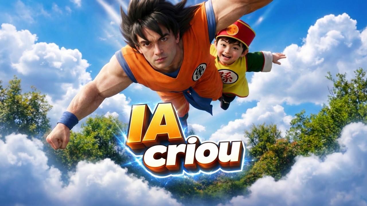 INTELIGÊNCIA ARTIFICIAL recriou a ABERTURA de DRAGON BALL Z pra MIM!