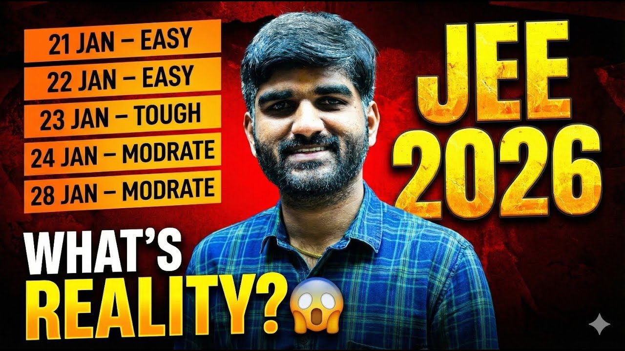 JEE Mains 2026 : 21,22,23,24,28 JANUARY TOUGH Shifts? - Reality🔥 #jee2026 #jeemains 